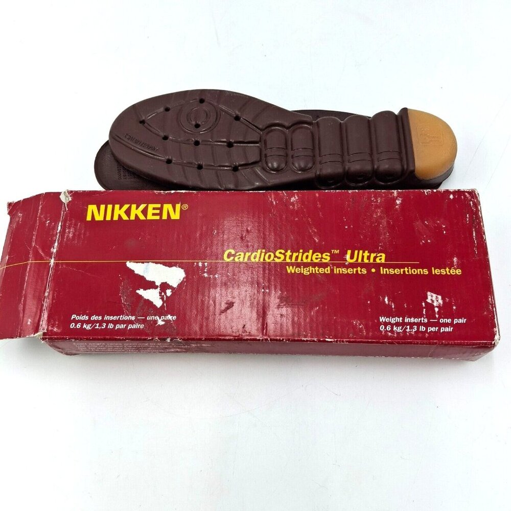 Nikken CardioStrides Ultra Weighted Inserts Women's Size 8 Pair 1.3 lbs Per Pair